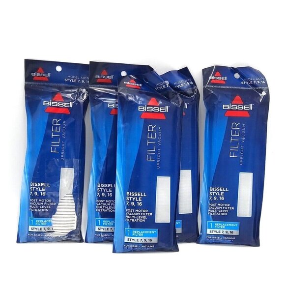 Bissell Style 7 9 16  Vacuum Replacement Filters-Lot of 5-See Pics for Models - Picture 1 of 7